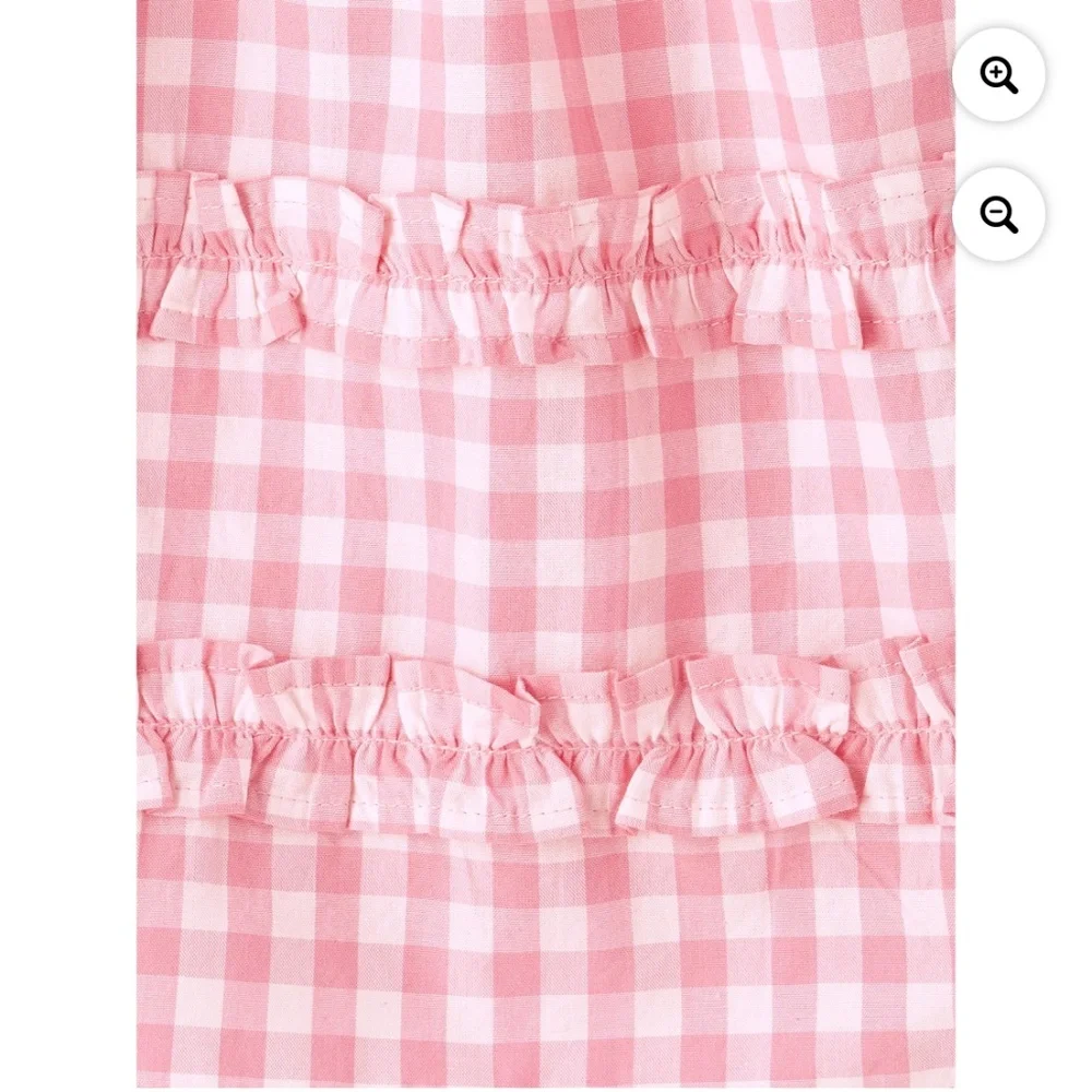 The Children’s Place Girls Pink Plaid Dress Size XXL (16) NWT